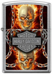 Zippo Brichetă Zippo 7376 Harley Davidson-Skull (7376) Bricheta