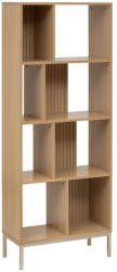 Brius Biblioteca pal 5 rafturi depozitare organizata, 63x30x159 cm, design vertical, bej (JJ-193592) Raft