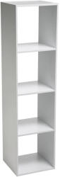 Brius Biblioteca 5Five Mix napos; Modul cu 4 compartimente, 35x32x134 cm, alb (JJ-173686C) Raft