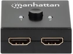 Manhattan kétirányú HDMI elosztó és váltó (splitter, switch), 4K UHD, 2 port (207850)