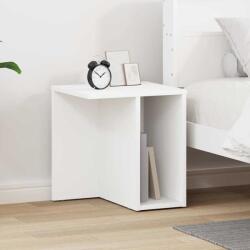 vidaXL Крайна масичка Бяло 37 x 32 x 40 см Инженерна дървесина (891080)