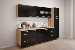  Dorina magasfényű konyha 240 cm többféle színben (dorina_konyha_alloelemmel)