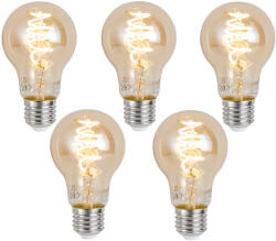 LUUMR 5 darabos intelligens E27 dimmelhető LED izzókészlet A60 borostyánsárga 4, 9W 320 lm 2500K Zigbee (03331)