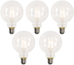 LUEDD 5 db-os E27-es okos LED izzó szett G95 4, 5W 470lm 2700-6500K (03101)