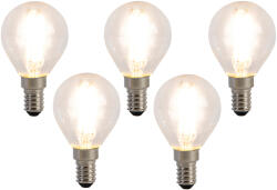 LUEDD 5 darabos E14 LED Filament izzókészlet P45 4W 470 lm 2700K (03051)