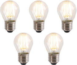 LUEDD 5 db E27-es dimmelhető LED izzó szett P45 4W 330lm 2100K (03040)