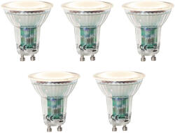 LUEDD 5 darabos GU10 LED lámpa szett alkonyatérzékelővel 3W 200 lm 2700K (03137)