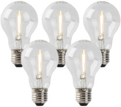 LUEDD 5 db E27 LED izzó készlet A60 1W 80lm 2200K (02384)