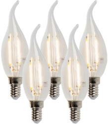 LUEDD 5 db E14-es szabályozható LED szálizzós gyertyalámpa 250lm 2700K készlet (02234)