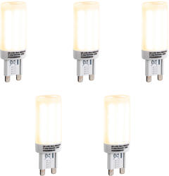 LUEDD 5 db G9 3 fokozatú dimmelhető LED izzó opál üveg 4, 5W 500lm 2700K (03025)