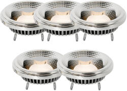 LUEDD 5 db G53 dimmelhető LED izzó AR111 12W 600lm 2700K szett (03073)