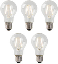 LUEDD 5 db E27 LED izzó készlet A60 átlátszó 2W 180lm 2700K (02387)