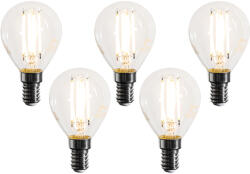 LUEDD 5 darabos E14 dimmelhető LED izzókészlet, G45 átlátszó, 4W, 470 lm, 2700K (03285)