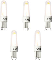LUEDD 5 db G9 LED izzólámpa 2, 5W 240lm 2300K (03075)