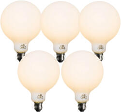 LUEDD 5 db E27 Dimmelhető LED izzó opál üveg G125 5W 450lm 2200K (03179)