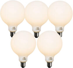 LUEDD 5 darabos E27 dimmelhető LED izzókészlet Opál G125 5W 450 lm 2700K (03180)