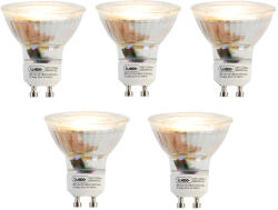LUEDD 5 db GU10 3 fokozatban Kelvinben szabályozható LED izzó szett 3W 180lm 2000K-2700K (03069)