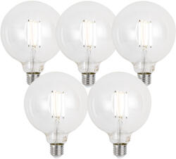 LUUMR 5 db E27 Dimmelhető LED Izzó G125 Átlátszó 7W 806lm 2700-6500K (03324)