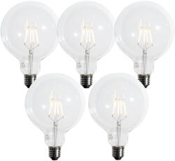 LUEDD 5 darabos E27 3 lépésben dimmelhető LED spirál filament izzókészlet G125 4W 450 lm 2700K (03176)
