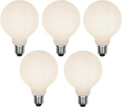 LUEDD 5 db E27 3 fokozatban szabályozható LED lámpa G95 mattüveg 5W 550 lm 2700K (03076)