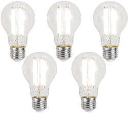 LUUMR 5 darabos intelligens E27 dimmelhető LED izzókészlet A60 átlátszó 7W 806 lm 2700-6500K Zigbee (03322)