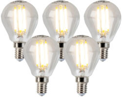 LUEDD 5 db E14-es szabályozható LED gömbizzó készlet P45 5W 470lm 2700K (02236)