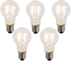 LUEDD 5 db E27 LED izzószál izzó A60 2W 210lm 2200K szett (03050)