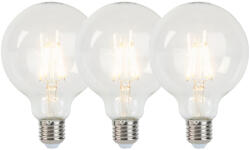 LUEDD 3 db E27-es szabályozható LED izzó G95 5W 470lm 2700K készlet (02243)