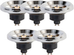 LUEDD 5 db GU10 3-lépcsős Dim-to-Warm LED izzó AR111 11W 620lm 2000-3000K szett (03049)