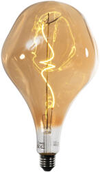 LUEDD E27 dimmelhető LED lámpa spirál izzószállal PS160 tükrözött arany 6W 100 lm 1800K (03366)