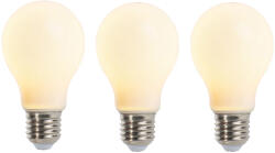 LUEDD 3 db E27-es szabályozható LED izzószál izzó matt üveggel 5W 380lm 2350K (02255)