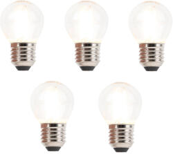 LUEDD 5 db E27-es dimmelhető LED filament gömb izzó szett 3W 250lm 2700K (03032)
