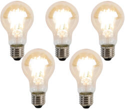 LUEDD 5 db E27-es, dimmelhető Kelvin LED izzó szett A60 Goldline 8W 806lm 2000-2700K (03056)