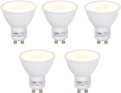 LUEDD 5 db GU10 LED izzó szett szürkületi érzékelővel 5W 380lm 2700K (03068)
