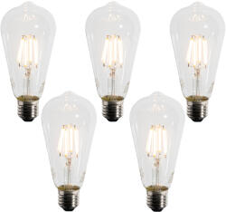 LUEDD 5 darabos E27 LED A60 izzókészlet alkonyatérzékelővel 4W 400 lm 2200K (03153)