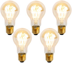 LUEDD 5 darabos E27 dimmelhető LED spirál izzókészlet A60 Goldline 4W 270 lm 2200K (03055)