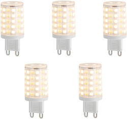 LUUMR 5 darabos Smart G9 szabályozható LED izzókészlet, átlátszó, 2, 5W, 250 lm, 2700-6500K (03310)