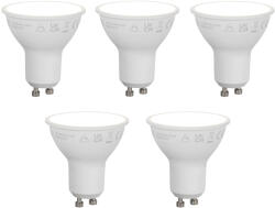 LUUMR 5 darabos Smart GU10 50mm-es dimmelhető LED izzókészlet, opál, 7W, 630 lm, 4000K (03313)