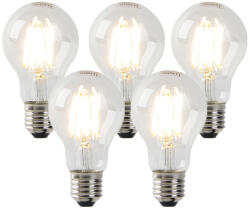 LUEDD 5 db fényerőszabályozható E27 LED izzó készlet átlátszó 7W 806 lm 2700K (02388)