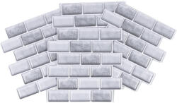 GRACE Csempematrica, 3D Öntapadós falpanel, Szürke tégla, 4db/csomag (TP02802CSOM)