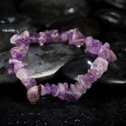 AWM Ametiszt ásvány karkötő (AWCB-01)