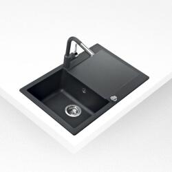 Teka CLIVO 45 B-TQ GRÁNIT Mosogató medence Metál fekete