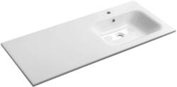 SAPHO - Lavoar 121x52 cm, cu preaplin, orificiu pentru baterie, alb AC121R (AC121R)