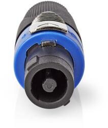 Nedis hangszóró csatlakozó, Egyenes, Férfi | Nikkelezett, Forrasztó, Kábel bemeneti átmérő: 8, 0 mm, ABS, Fekete