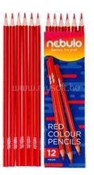 Nebulo Színes ceruza, háromszög, Nebulo piros (NEBULO_PCTR1) (NEBULO_PCTR1)