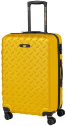 Caterpillar Industrial Plate gurulós bőrönd, 51 x 31 x 74.5 cm (HxSzM), 92L, 4 dupla kerék 360°-os forgás, ABS, sárga (CAT-83686-217)