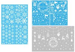 Karll 212 db Weigav ablakmatrica készlet, PVC, fehér (SX001MUWBUH)