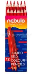 Nebulo Színes ceruza, jumbo háromszög, Nebulo piros (NEBULO_JPCTR1) (NEBULO_JPCTR1)