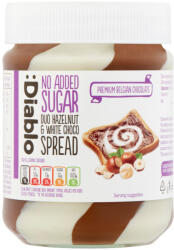 Diablo mogyoró és fehércsokoládé krém hozzáadott cukor nélkül, édesítőszerrel 350 g
