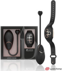 Anne's Desire - távirányítós tojás vibrátor fekete/arany - adultshopone